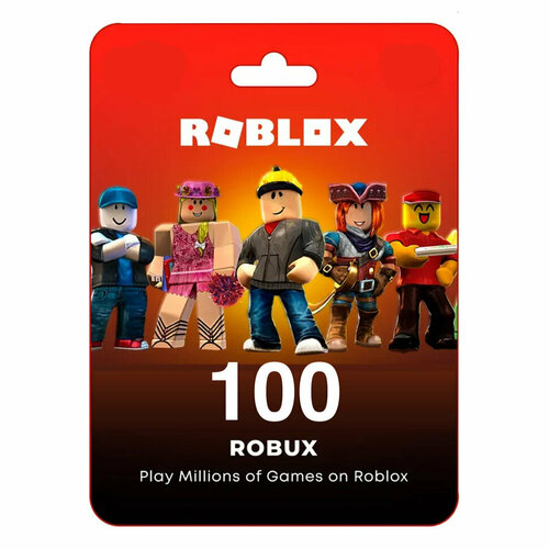 Пополнение счета Roblox на 100 Robux РФ для России Подарочная карта Роблокс Глобал для любого региона 325₽
