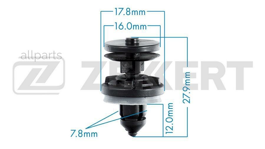 ZEKKERT BE-2684 Клипса крепёжная Ford (миним. кол-во заказа 10 шт)