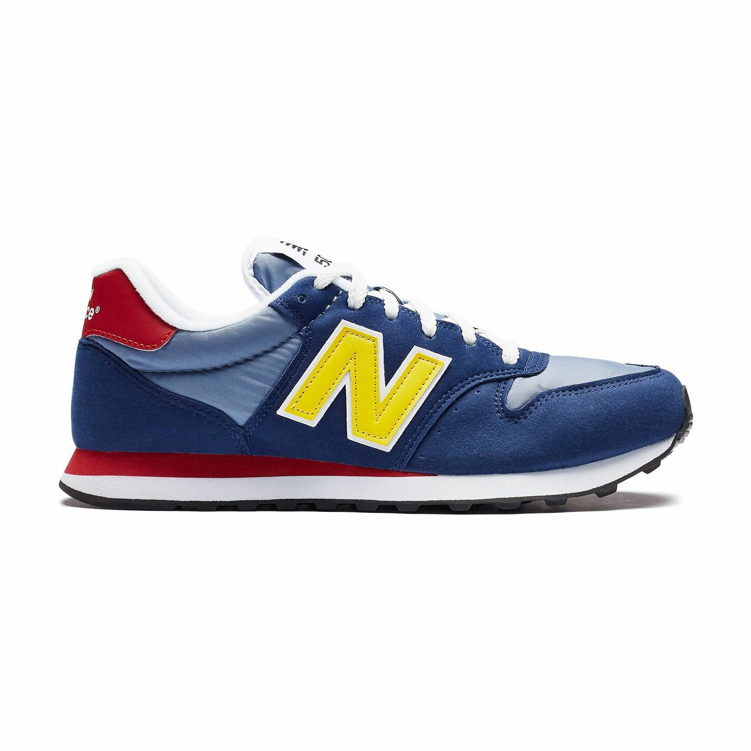 Мужские кроссовки New Balance 500, NBGM500, синий-желтый, 7 (RU 39)