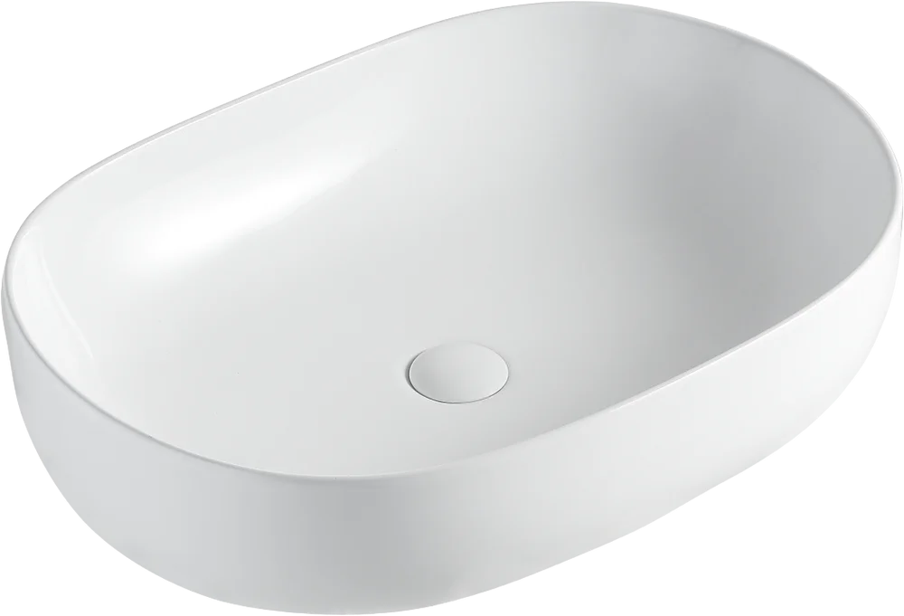 фото Раковина Orange B08-600W 60 см белый глянец