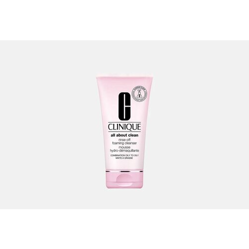 CLINIQUE rinse-off foaming cleanser пенка для снятия макияжа пенка для снятия макияжа rinse off foaming cleanser 150 мл