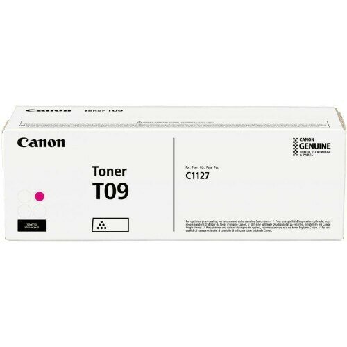 Тонер CANON T09 MG, для i-SENSYS X C1127iF, C1127i, C1127P, пурпурный, туба - фото №6
