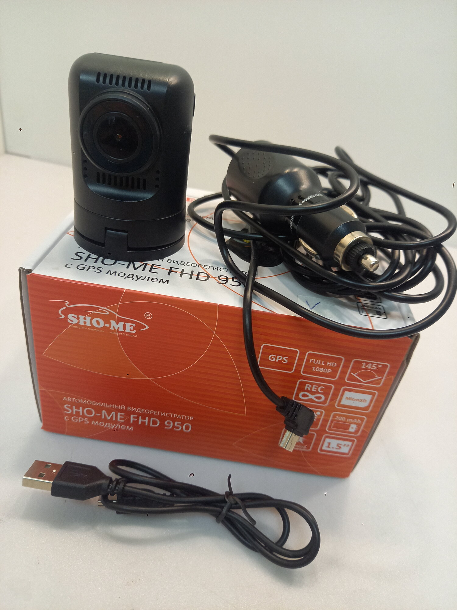 Видеорегистратор Sho-Me FHD-950, черный