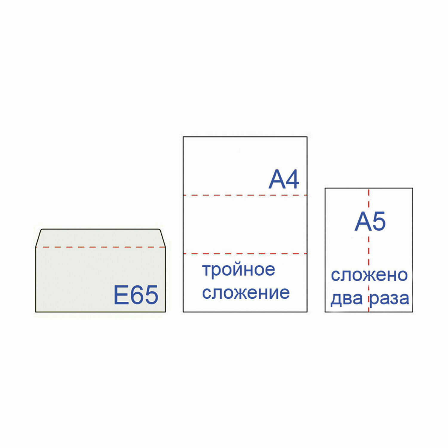 Конверты Brauberg Е65 (110х220 мм), отрывная лента, внутренняя запечатка, комплект 100 шт.