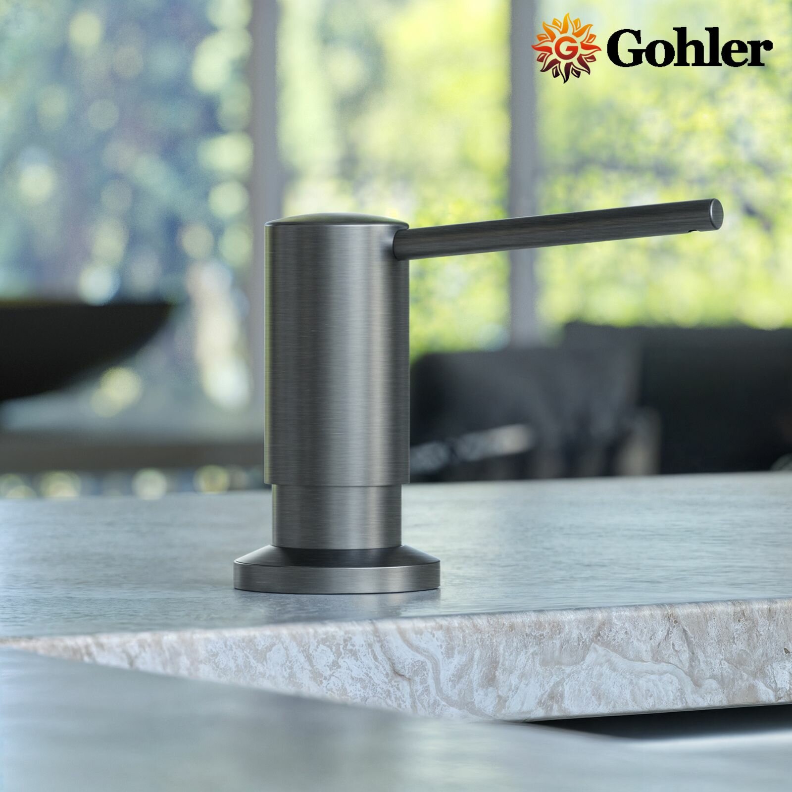Дозатор для жидкого мыла и моющего средства на кухню встраиваемый Gohler G405GR