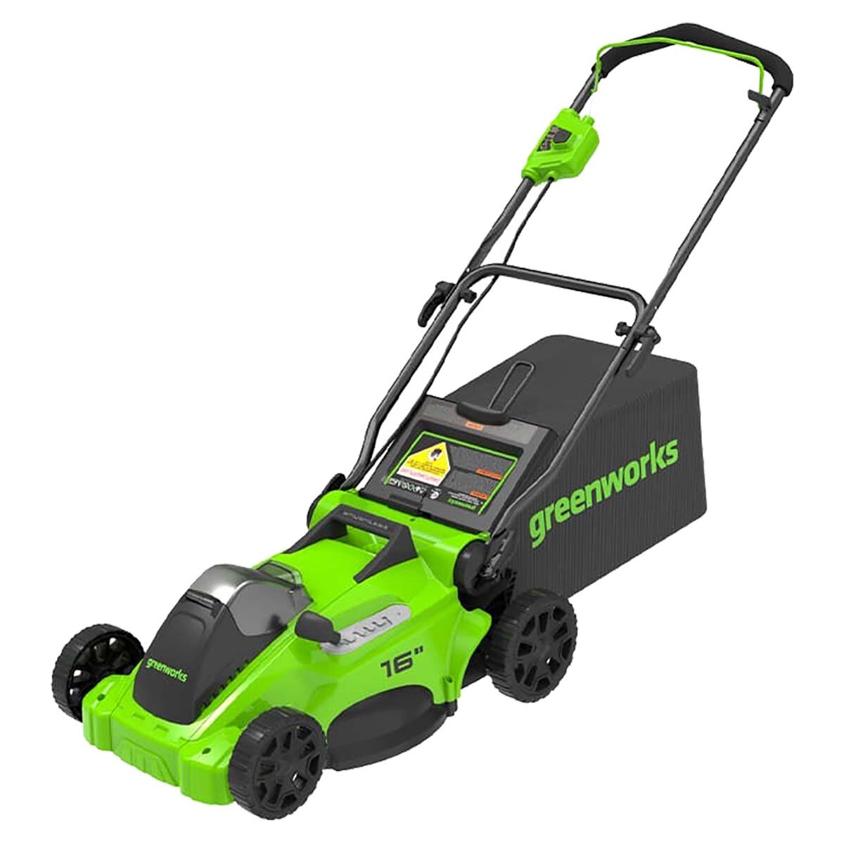 фото Аккумуляторная газонокосилка Greenworks GD40LM16XK4 бесщеточная 40V с АКБ 4 Ач + ЗУ