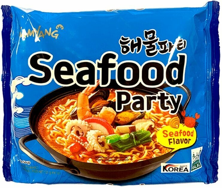 Лапша Samyang Ramen Seafood Party со вкусом морепродуктов 125гр (20)