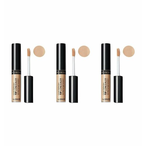 The Saem Cover Perfection Tip Concealer 2.25 Sand Консилер, 3 штуки.