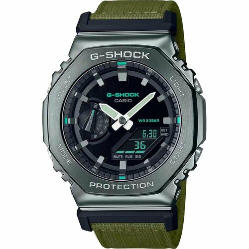 Наручные часы CASIO, серый, зеленый наручные часы casio серый зеленый