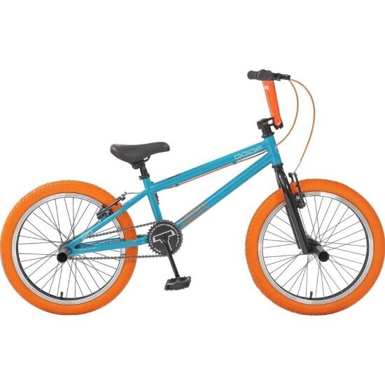 Трюковый велосипед BMX Tech Team Goof 20" бирюзово-оранжевый