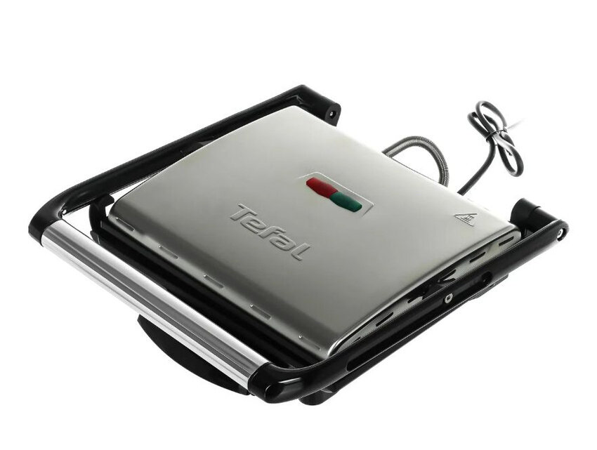 Гриль Tefal Panini Grill GC241D, серебристый/черный