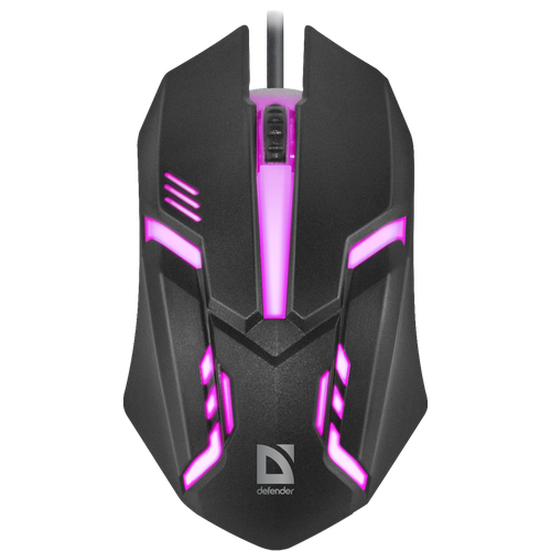 Defender Сyber MB-560L черный Defender Проводная оптическая мышь Сyber MB-560L 7цветов3кнопки1200dpi черный 52560 44100₽