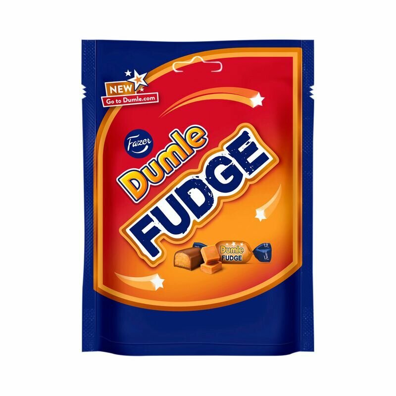 Жевательные конфеты шоколадные Fazer Dumle Fudge с начиной ирис 100гр