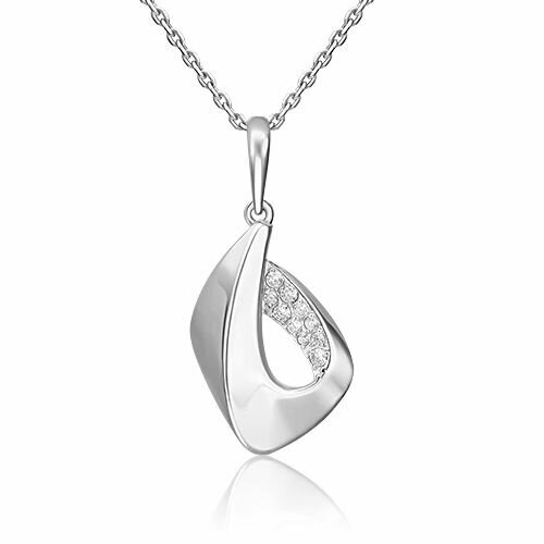 Подвеска PLATINA, серебро, 925 проба, родирование, фианит platina jewelry золотая подвеска с фианитами 03 2621 00 401 1110 48