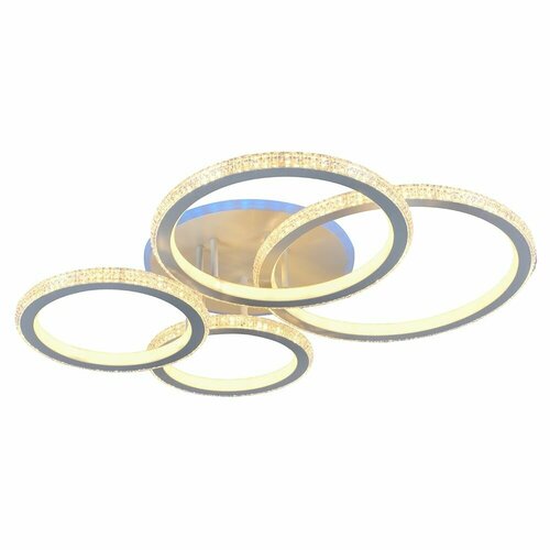 Люстра потолочная светодиодная с пультом Мерцающий круг мощность 306 Вт На комнату 16 метров от Getogazov Family 11424₽