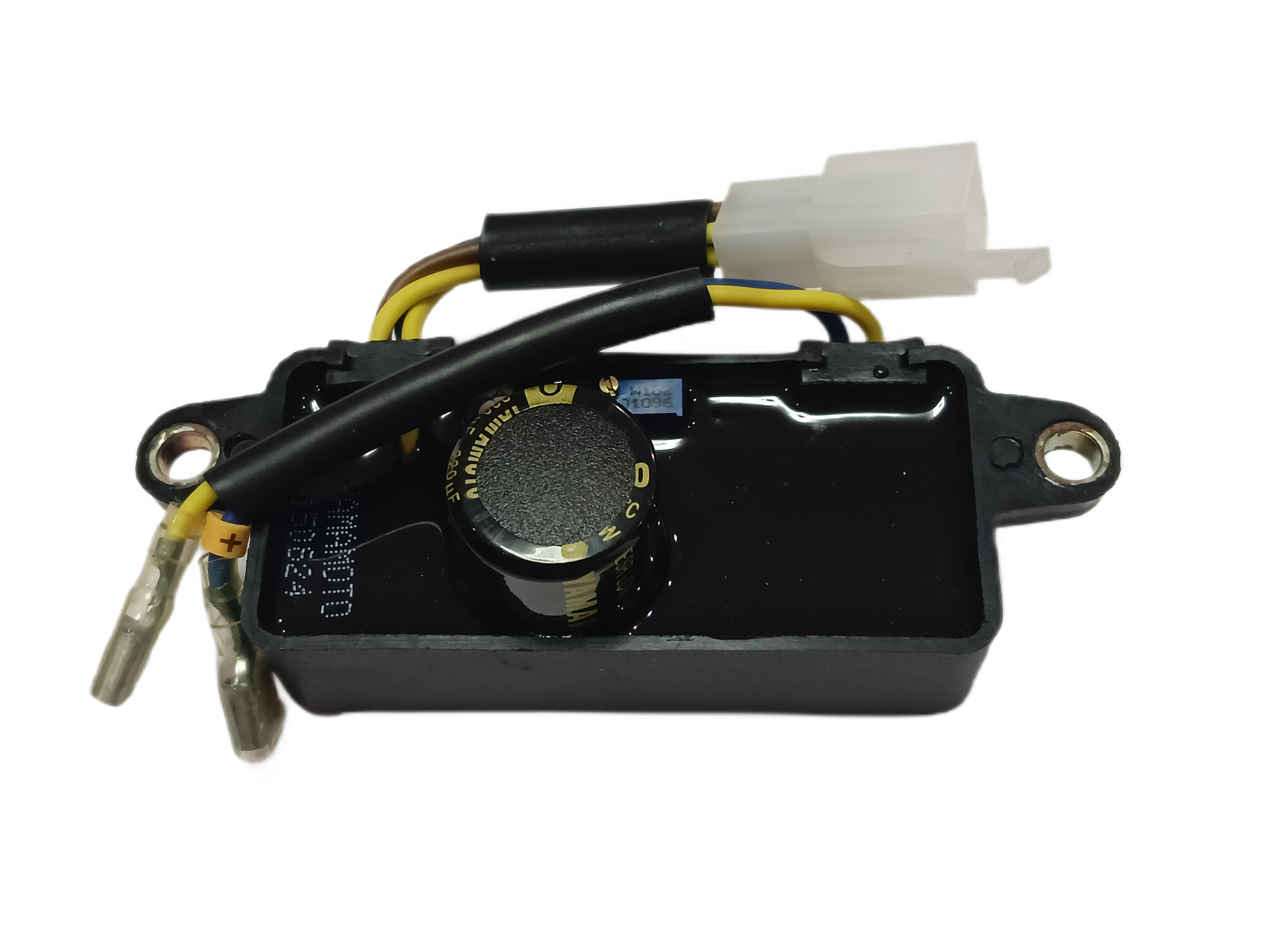 Регулятор напряжения (блок AVR) для генератора до 35 кВт пластик прямоугольный (1 разъём 4 контакта + 2 провода)