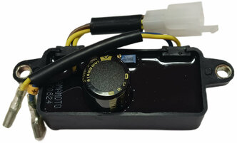 Регулятор напряжения (блок AVR) для генератора до 3,5 кВт пластик, прямоугольный (1 разъём 4 контакта + 2 провода)