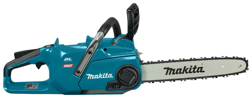 Пила цепная аккумуляторная Makita XGT, 40 В, 1600 Вт, 14"/35 см, 3/8",1.3 мм, 25,5 м/с, без АКБ и ЗУ, - фото №2