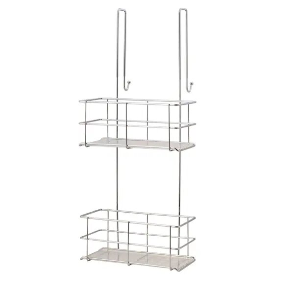 Полка для душевой кабины Swensa Caddy SWR-1006 двухъярусная металл цвет хром