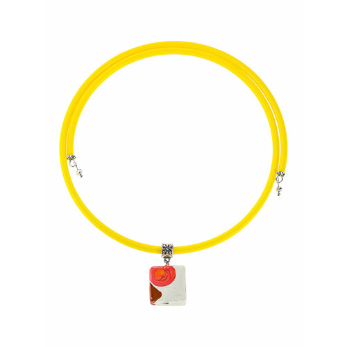 Колье Divetro, муранское стекло, длина 40 см, желтый колье divetro муранское стекло длина 40 см желтый