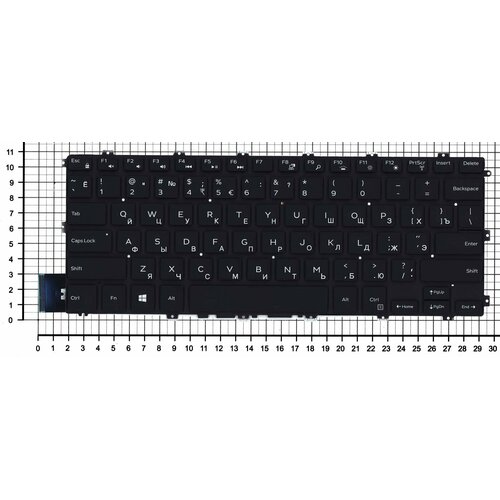 Клавиатура для ноутбука Dell Inspiron 14 5480 5481 5482 5485 5488 черная подсветка маленький энтер клавиатура для ноутбука dell inspiron 14 5480 5481 5482 5485 5488 черная с подсветкой маленький энтер