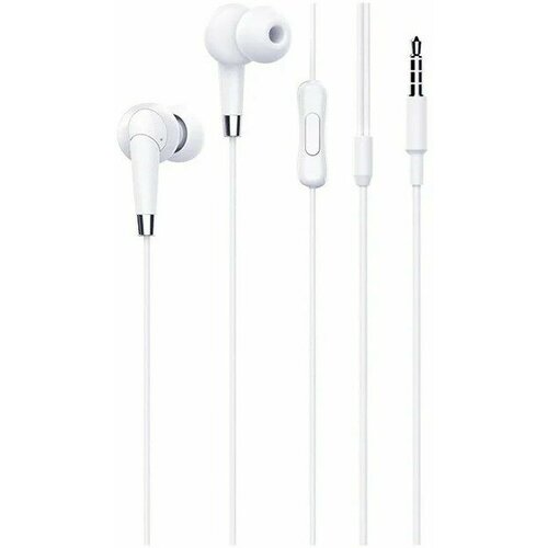 HOCO M58 Наушники микрофон Кнопка ответа 12м 35 mm jack White 990₽