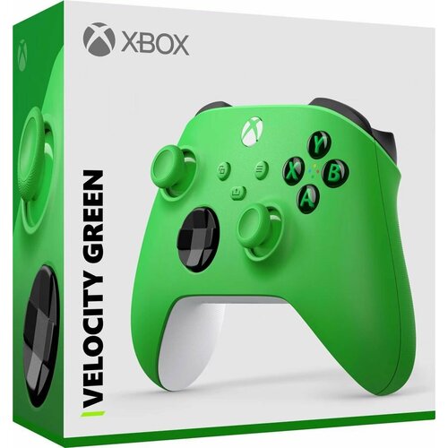 Геймпад Microsoft Xbox Series X/S Wireless Controller Velocity Green геймпад microsoft xbox wireless controller velocity green new edition qau 00091