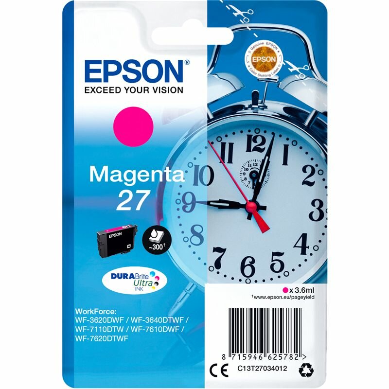 Картридж для струйного принтера EPSON 27 Magenta (C13T27034022)