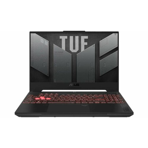 156 Игровой ноутбук ASUS TUF Gaming F15 Intel Core i7-12700H 23 ГГц RAM 16 Гб SSD 1 ТБ NVIDIA GeForce RTX 4050 для ноутбуков Без системы 90NR0FG7-M006R0 серый 18152500₽
