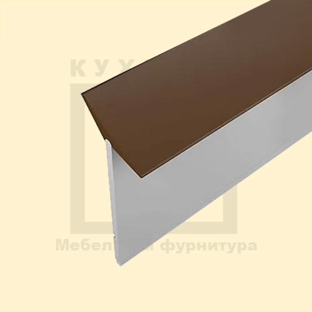 фото Плинтус силиконовый Silikorner Цвет-Коричневый 4.2 метра