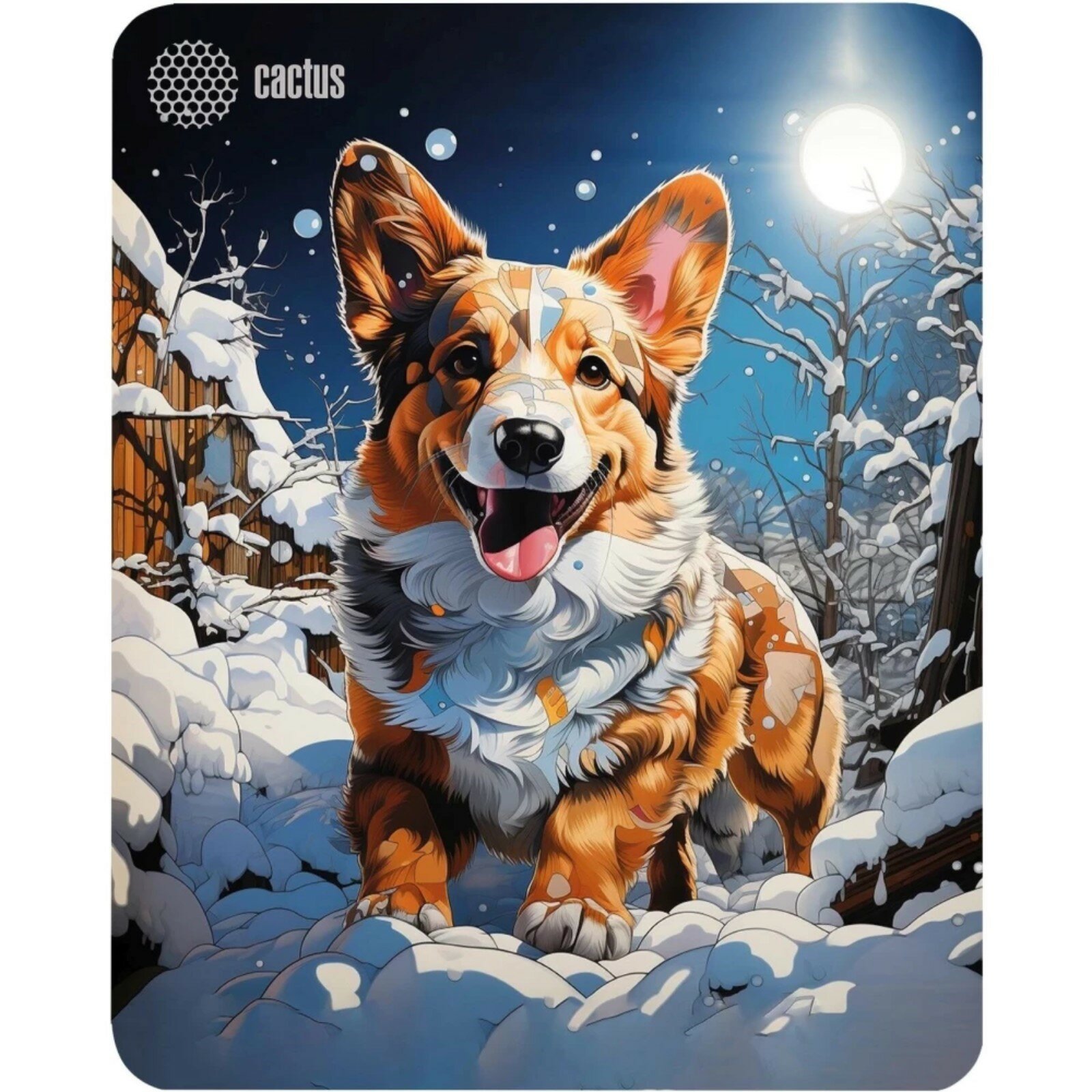 Коврик для компьютерной мыши Corgi игровой 300*250*3 мм рис. "корги"