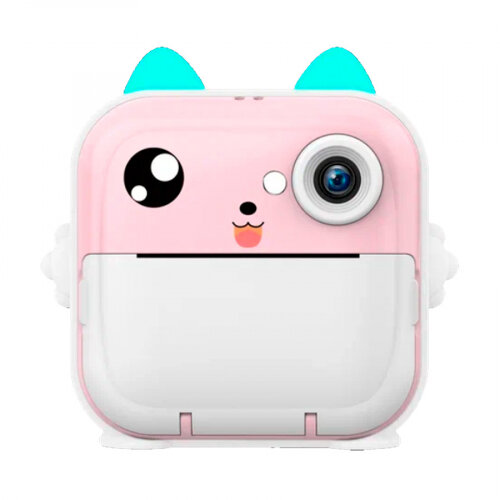Детская камера Kid Joy Q5 Pink 200DPI с печатью фотографий Bluetooth 5.1 розовая