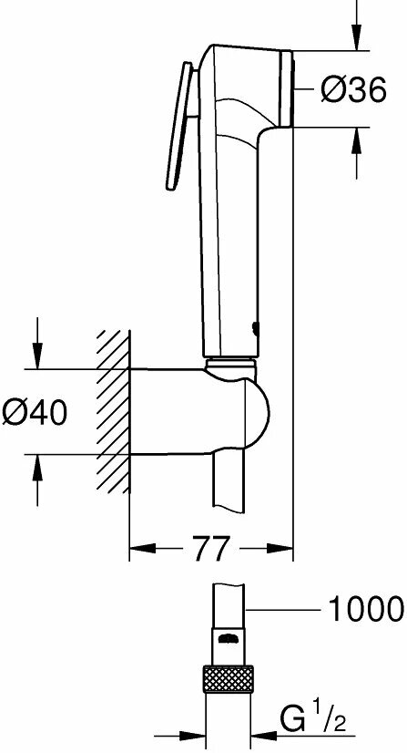 Гигиенический набор Grohe Tempesta-F 26352000