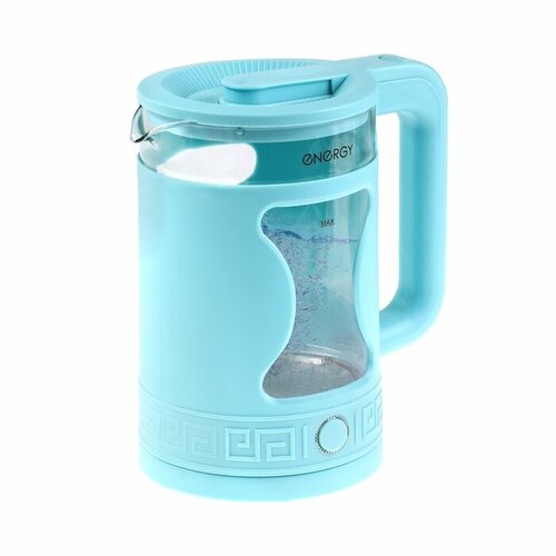 Чайник электрический Energy E-257 пластик колба стекло 15 л 1500 Вт голубой 317300₽