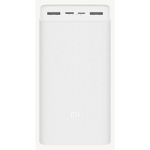 Xiaomi Mi Power Bank 30 000 мАч, портативный внешний аккумулятор, белый внешний аккумулятор xiaomi power bank 3 type c 30000mah white pb3018zm