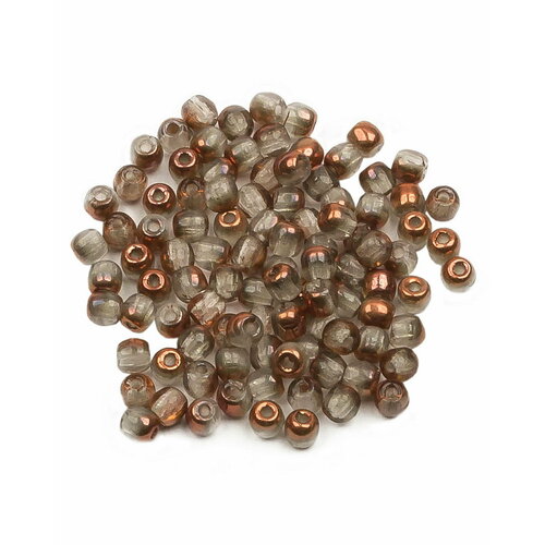 Стеклянные чешские бусины, круглые, Glass Pressed Beads, 2 мм, цвет Crystal Sunset, 100 шт.
