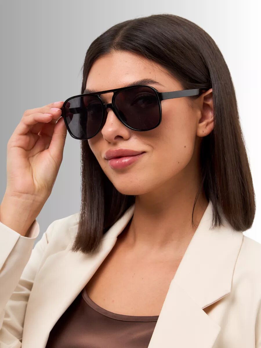 Солнцезащитные очки , черный — фото 1