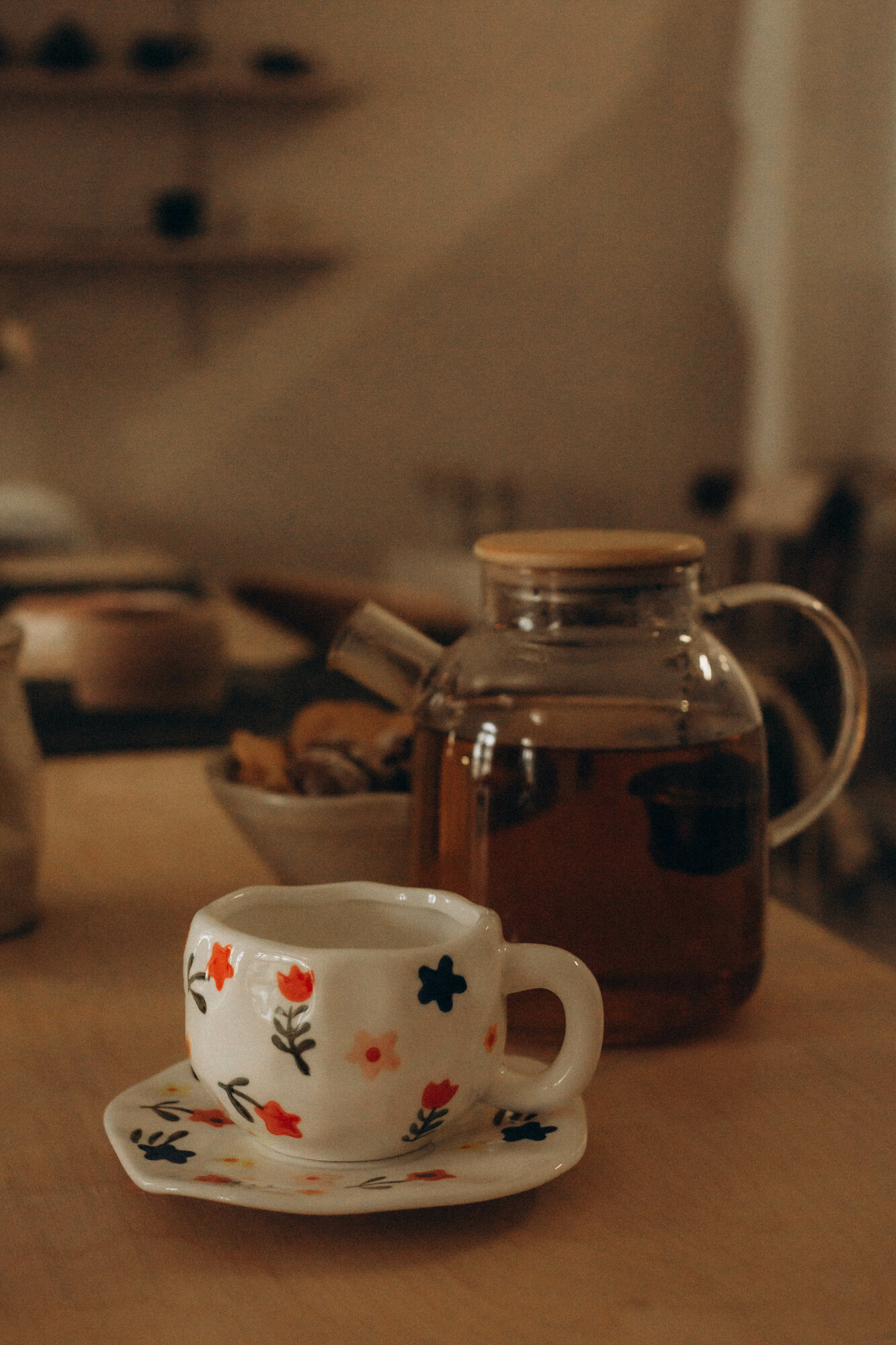 Керамическая посуда из pinterest, чайная пара подарочная, набор чашка и блюдце, кружка