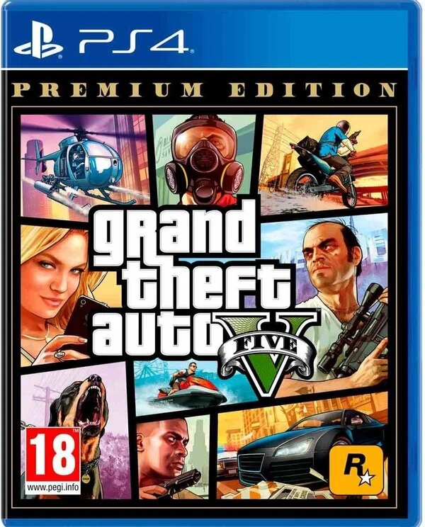 Игра Grand Theft Auto V Premium Edition для PlayStation 4 русская версия