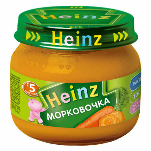 Хайнц (Heinz) Пюре морковочка 5 мес. 80 г 1 шт пюре heinz морковочка с 4 месяцев 80 г 12 шт