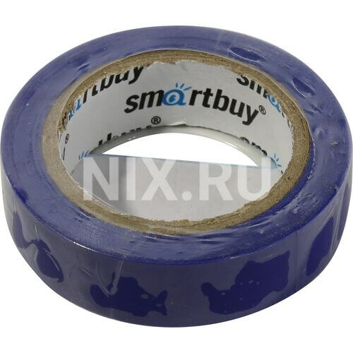 фото Изолента Smartbuy Изолента ПВХ синяя 15x0.13 мм, 10 м