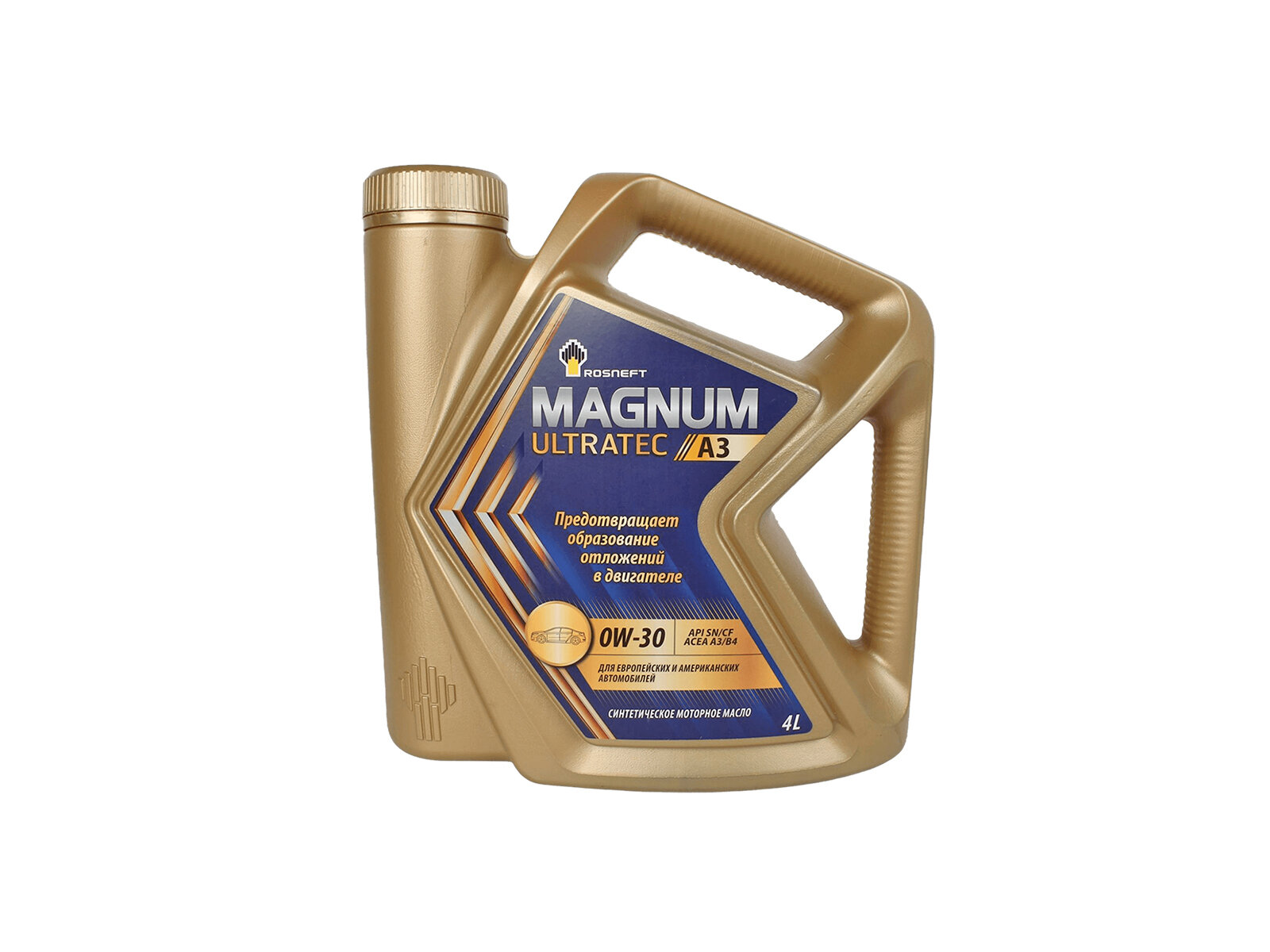 Масло моторное роснефть Magnum Ultratec A3 0W30 4л