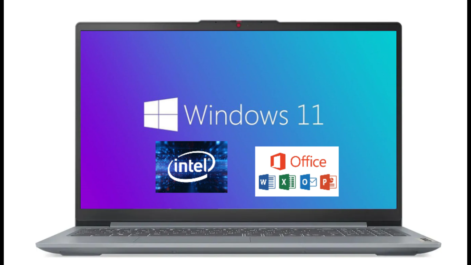 15.6" Ноутбук Lenovo IdeaPad Slim 3, Intel Core i5-12450H (3.3 ГГц), RAM 16 ГБ DDR5 SSD 512 ГБ, Windows 11 Pro + Office 2021, Серый, Русская раскладка