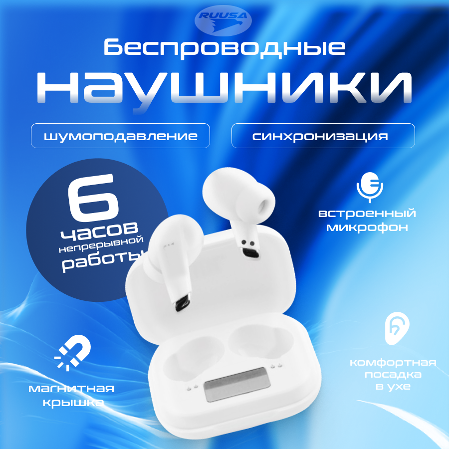 Беспроводные наушники MJ520 с шумоподавлением и сенсорным дисплеем