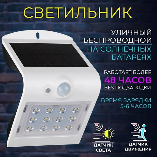 Светильник уличный светодиодный на солнечной батарее с датчиком движения и света LEDbeLED LSD-SWL-1-5W 1538₽