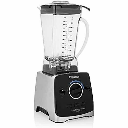 Tristar BL-4473 VitaPower Блендер 2000-2 л Контейнер для смешивания из тритана не содержащий бисфенола-А 2000 Вт черный серебристый 2222600₽