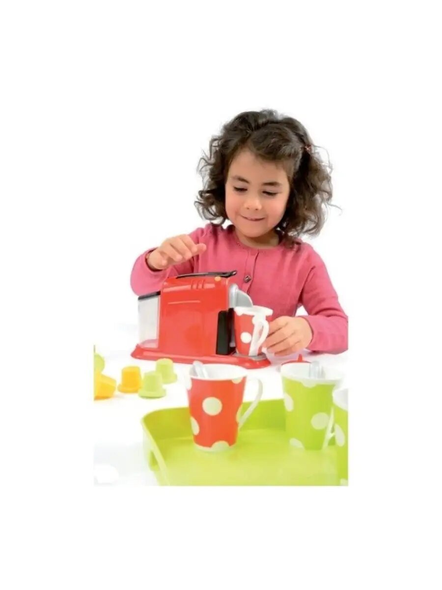 Игровой набор Ecoiffier "Эспрессо", пластик, для сюжетно-ролевой игры, развивающий, 16 предметов — фото 1