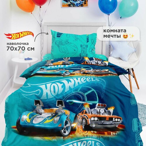 Непоседа, Комплект детского постельного белья 1 5 спальный, Поплин, 1 нав. 70х70, Влад А4 бумага блогер