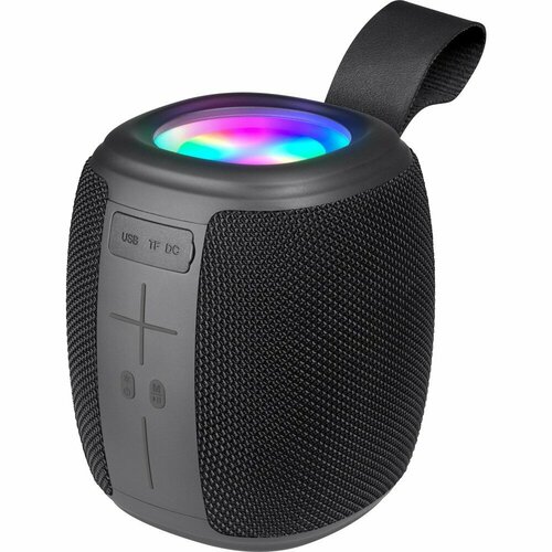Портативная колонка Defender Enjoy S550 black (7Вт, bluetooth, FM, MP3, USB, AUX, Type-C, Light) (65553) черный
