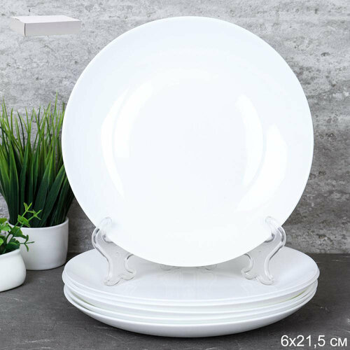 Набор суповых тарелок 6 штук 550 мл 155 мм Евро